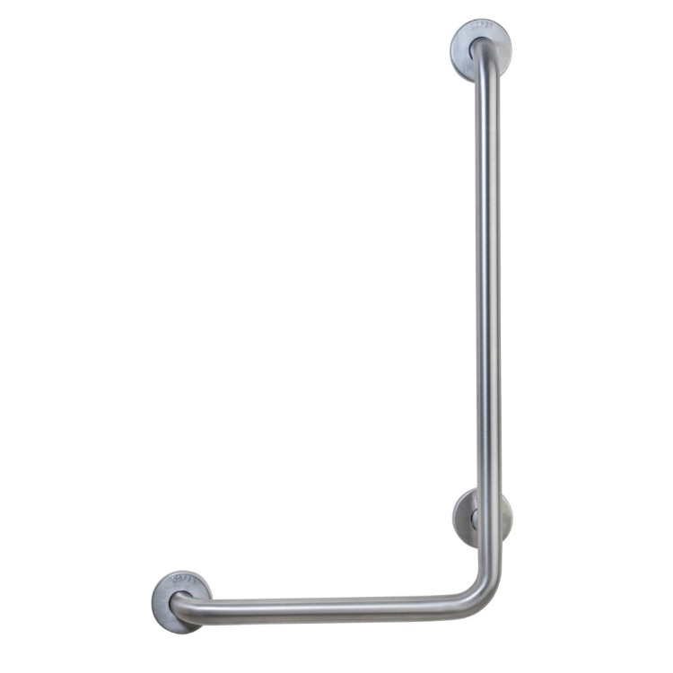 Satin Finished AISI 304 Stainless Steel 90° Angled Grab Bar